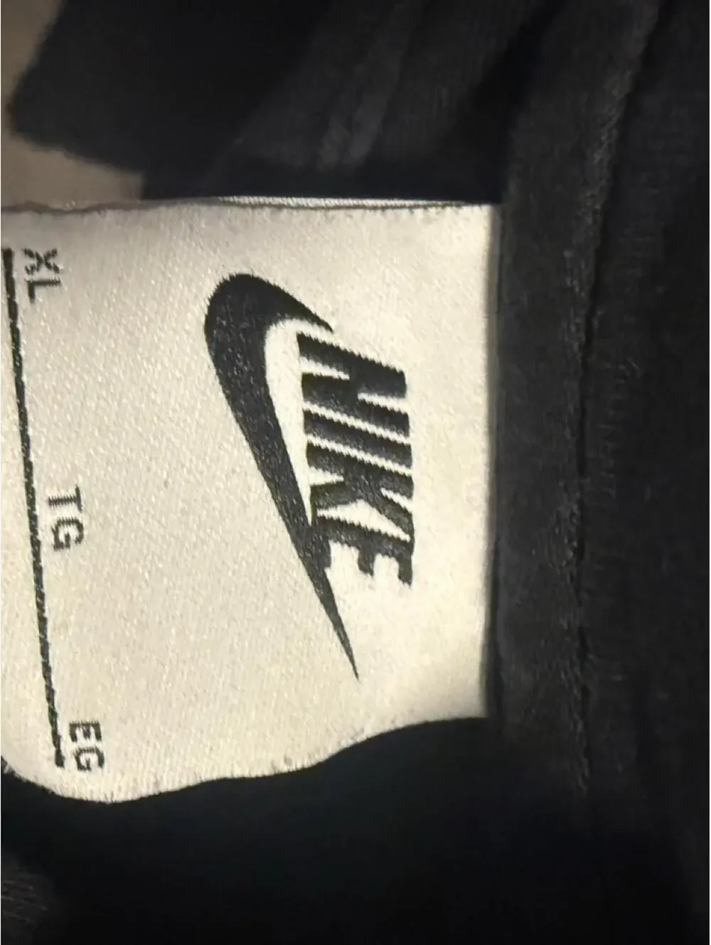 Nike Black Full Zip Hoodie Sweatshirt Size XL